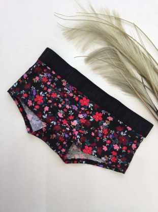 Imagen de PINK Boyshort Negro Floral